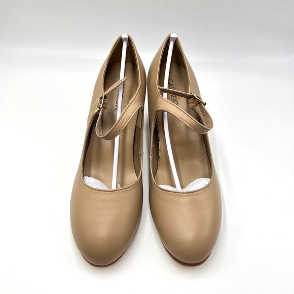 Capezio Womens Size 7.5 # 653 Manhattan Character Caramel Tan Dance Shoes Heels - Picture 2 of 15